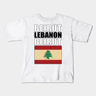 Flag of Lebanon Kids T-Shirt